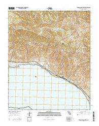 Tranquillon Mountain California Current topographic map, 1:24000 scale, 7.5 X 7.5 Minute, Year 2015