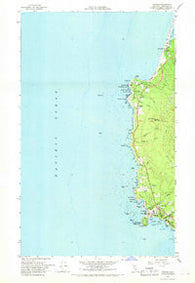Trinidad California Historical topographic map, 1:24000 scale, 7.5 X 7.5 Minute, Year 1966