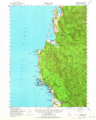 Trinidad California Historical topographic map, 1:62500 scale, 15 X 15 Minute, Year 1952