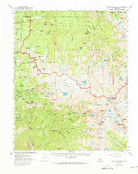 Triple Divide Peak California Historical topographic map, 1:62500 scale, 15 X 15 Minute, Year 1956
