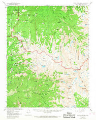 Triple Divide Peak California Historical topographic map, 1:62500 scale, 15 X 15 Minute, Year 1956