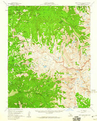 Triple Divide Peak California Historical topographic map, 1:62500 scale, 15 X 15 Minute, Year 1956