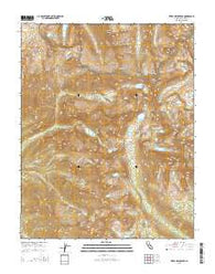 Triple Divide Peak California Current topographic map, 1:24000 scale, 7.5 X 7.5 Minute, Year 2015