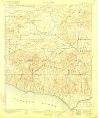 Triunfo Pass California Historical topographic map, 1:62500 scale, 15 X 15 Minute, Year 1921