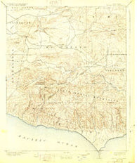 Triunfo Pass California Historical topographic map, 1:62500 scale, 15 X 15 Minute, Year 1921