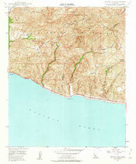 Triunfo Pass California Historical topographic map, 1:24000 scale, 7.5 X 7.5 Minute, Year 1949