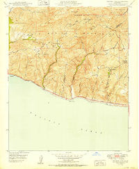 Triunfo Pass California Historical topographic map, 1:24000 scale, 7.5 X 7.5 Minute, Year 1950