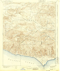 Triunfo Pass California Historical topographic map, 1:62500 scale, 15 X 15 Minute, Year 1921