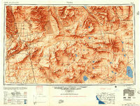 Trona California Historical topographic map, 1:250000 scale, 1 X 2 Degree, Year 1953