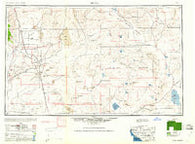 Trona California Historical topographic map, 1:250000 scale, 1 X 2 Degree, Year 1960