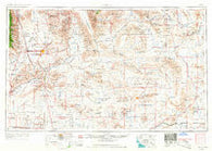Trona California Historical topographic map, 1:250000 scale, 1 X 2 Degree, Year 1957