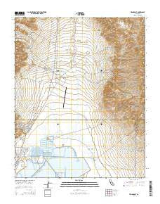 Trona East California Current topographic map, 1:24000 scale, 7.5 X 7.5 Minute, Year 2015