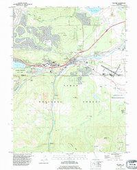 Truckee California Historical topographic map, 1:24000 scale, 7.5 X 7.5 Minute, Year 1992