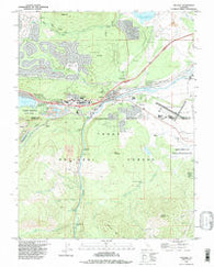 Truckee California Historical topographic map, 1:24000 scale, 7.5 X 7.5 Minute, Year 1992