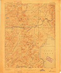Truckee California Historical topographic map, 1:125000 scale, 30 X 30 Minute, Year 1893