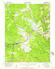 Truckee California Historical topographic map, 1:62500 scale, 15 X 15 Minute, Year 1955