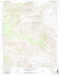 Tubb Canyon California Historical topographic map, 1:24000 scale, 7.5 X 7.5 Minute, Year 1959