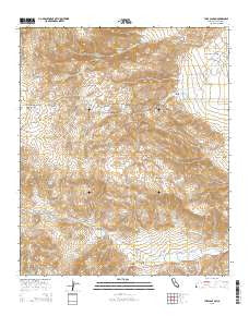 Tubb Canyon California Current topographic map, 1:24000 scale, 7.5 X 7.5 Minute, Year 2015