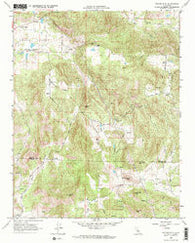 Tucker Mtn California Historical topographic map, 1:24000 scale, 7.5 X 7.5 Minute, Year 1966