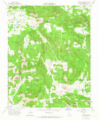Tucker Mtn California Historical topographic map, 1:24000 scale, 7.5 X 7.5 Minute, Year 1966