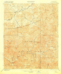 Tujunga California Historical topographic map, 1:62500 scale, 15 X 15 Minute, Year 1900