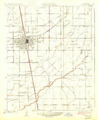 Tulare California Historical topographic map, 1:31680 scale, 7.5 X 7.5 Minute, Year 1927