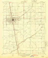 Tulare California Historical topographic map, 1:31680 scale, 7.5 X 7.5 Minute, Year 1927