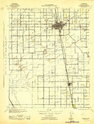 Tulare California Historical topographic map, 1:62500 scale, 15 X 15 Minute, Year 1942