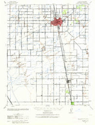 Tulare California Historical topographic map, 1:62500 scale, 15 X 15 Minute, Year 1942