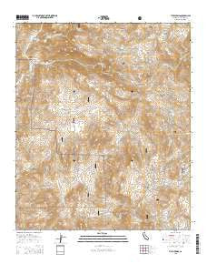 Tule Springs California Current topographic map, 1:24000 scale, 7.5 X 7.5 Minute, Year 2015