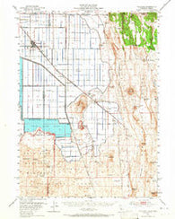 Tulelake California Historical topographic map, 1:62500 scale, 15 X 15 Minute, Year 1951