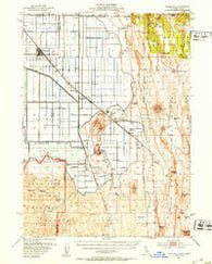 Tulelake California Historical topographic map, 1:62500 scale, 15 X 15 Minute, Year 1951