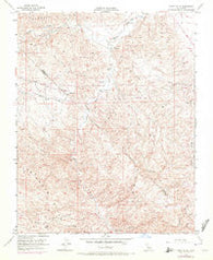 Tumey Hills California Historical topographic map, 1:24000 scale, 7.5 X 7.5 Minute, Year 1956