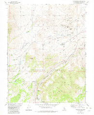 Tungsten Hills California Historical topographic map, 1:24000 scale, 7.5 X 7.5 Minute, Year 1982