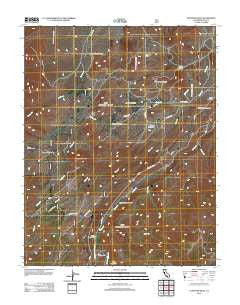 Tungsten Hills California Historical topographic map, 1:24000 scale, 7.5 X 7.5 Minute, Year 2012