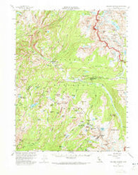 Tuolumne Meadows California Historical topographic map, 1:62500 scale, 15 X 15 Minute, Year 1956