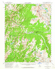 Tuolumne Meadows California Historical topographic map, 1:62500 scale, 15 X 15 Minute, Year 1956