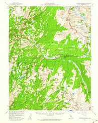 Tuolumne Meadows California Historical topographic map, 1:62500 scale, 15 X 15 Minute, Year 1956