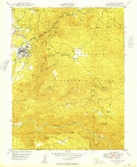 Tuolumne California Historical topographic map, 1:24000 scale, 7.5 X 7.5 Minute, Year 1949
