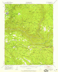 Tuolumne California Historical topographic map, 1:62500 scale, 15 X 15 Minute, Year 1948