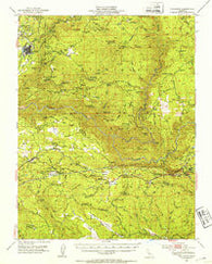 Tuolumne California Historical topographic map, 1:62500 scale, 15 X 15 Minute, Year 1948