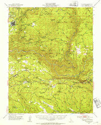 Tuolumne California Historical topographic map, 1:62500 scale, 15 X 15 Minute, Year 1948