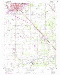 Turlock California Historical topographic map, 1:24000 scale, 7.5 X 7.5 Minute, Year 1961