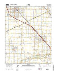 Turlock California Current topographic map, 1:24000 scale, 7.5 X 7.5 Minute, Year 2015
