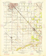 Turlock California Historical topographic map, 1:24000 scale, 7.5 X 7.5 Minute, Year 1948