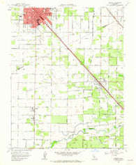Turlock California Historical topographic map, 1:24000 scale, 7.5 X 7.5 Minute, Year 1961