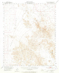 Turtle Mountains California Historical topographic map, 1:62500 scale, 15 X 15 Minute, Year 1954