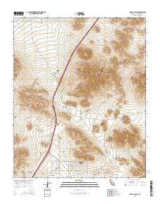 Turtle Valley California Current topographic map, 1:24000 scale, 7.5 X 7.5 Minute, Year 2015