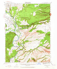 Tuscan Buttes California Historical topographic map, 1:62500 scale, 15 X 15 Minute, Year 1944
