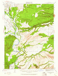 Tuscan Buttes California Historical topographic map, 1:62500 scale, 15 X 15 Minute, Year 1944